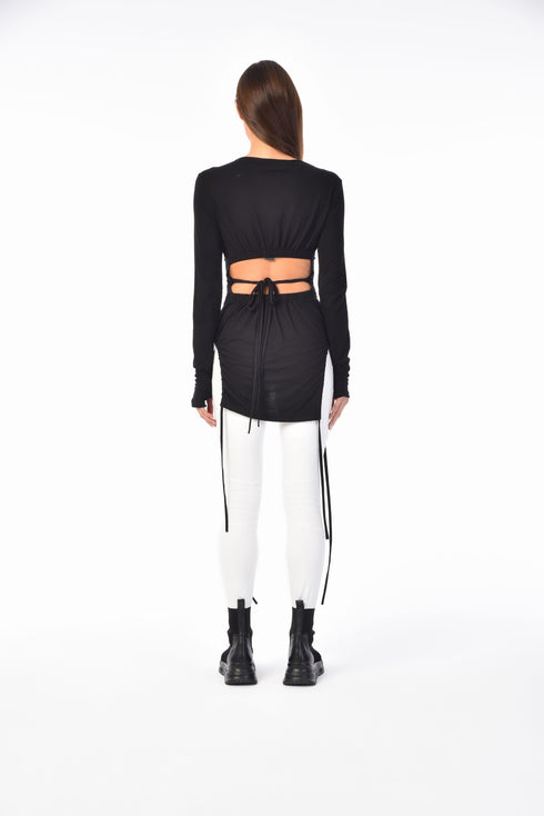 Drawstring Sleeve Women's Tunic
