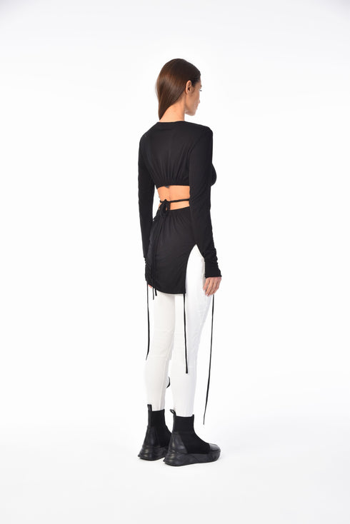 Drawstring Sleeve Women's Tunic