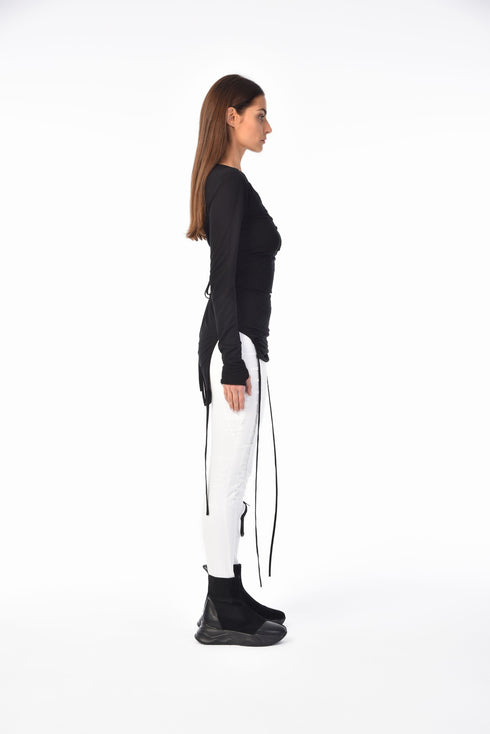 Drawstring Sleeve Women's Tunic