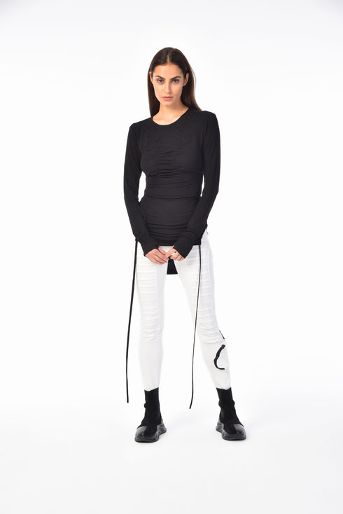 Drawstring Sleeve Women's Tunic