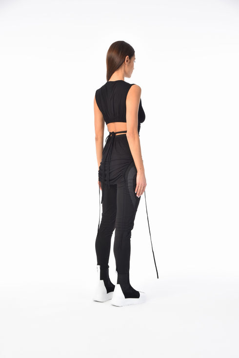 Drawstring Sleeveless Women's Tunic