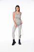 Drawstring Sleeveless Women's Tunic