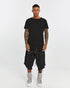 Junus Coban Extended-Back Slit-Front T-Shirt Black