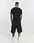 Junus Coban Extended-Back Slit-Front T-Shirt Black