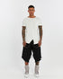 Junus Coban Extended-Back Slit-Front T-Shirt White