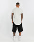 Junus Coban Extended-Back Slit-Front T-Shirt White