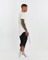 Junus Coban Extended-Back Slit-Front T-Shirt White
