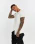 Junus Coban Extended-Back Slit-Front T-Shirt White