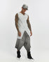 Junus Coban Front-and-Back Slit Tank Top Acid Grey