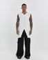 Junus Coban Front-and-Back Slit Tank Top White