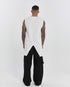 Junus Coban Front-and-Back Slit Tank Top White