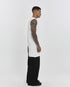 Junus Coban Front-and-Back Slit Tank Top White