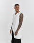 Junus Coban Front-and-Back Slit Tank Top White