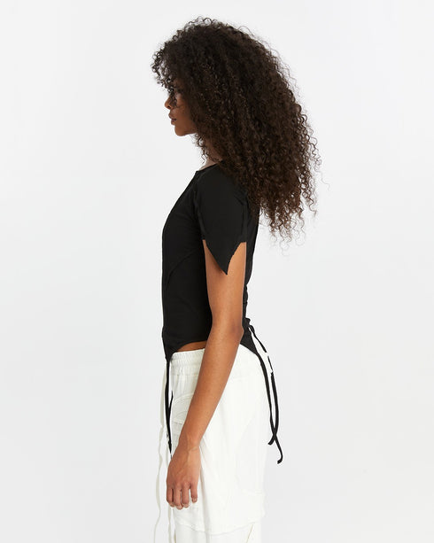 Front Piped Short Sleeve Women's T-Shirt