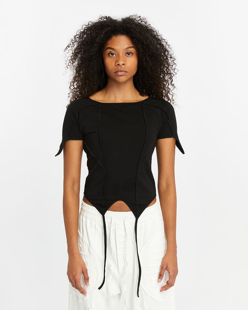 Front Piped Short Sleeve Women's T-Shirt