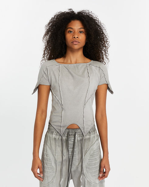 Front Piped Short Sleeve Women's T-Shirt