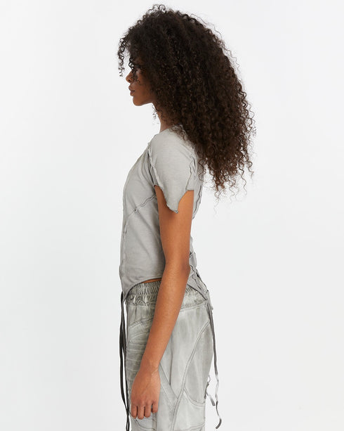Front Piped Short Sleeve Women's T-Shirt