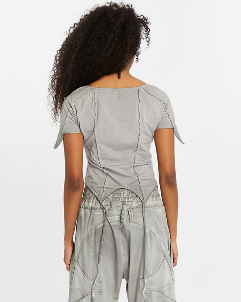 Front Piped Short Sleeve Women's T-Shirt