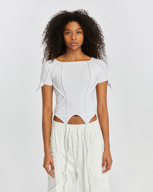 Front Piped Short Sleeve Women's T-Shirt