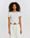 Front Piped Short Sleeve Women's T-Shirt