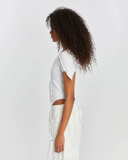 Front Piped Short Sleeve Women's T-Shirt