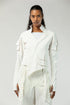 Junus Coban Heavily Pintucked Short Jacket cropped length avant garde jacket