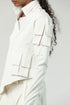 Junus Coban Heavily Pintucked Short Jacket cropped length avant garde jacket