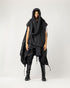 Junus Coban Heavily Ribbed Sleeveless Men's Cardigan ribbed sleeveless avant garde cardigan