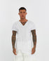 Junus Coban High-Low V-Neck T-Shirt White