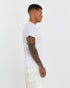 Junus Coban High-Low V-Neck T-Shirt White