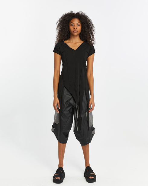 Long Fringed V Neck Women's T-Shirt