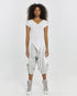 Long Fringed V Neck Women's T-Shirt