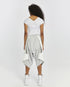 Long Fringed V Neck Women's T-Shirt