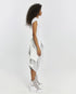 Long Fringed V Neck Women's T-Shirt