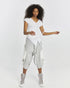 Long Fringed V Neck Women's T-Shirt