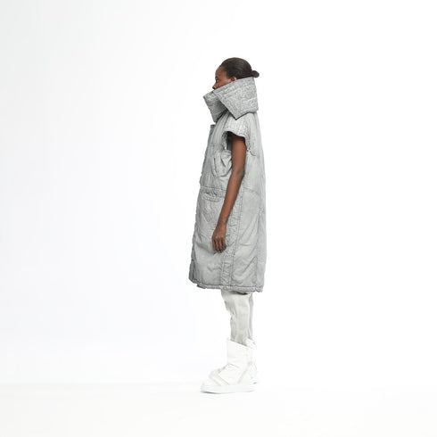 Long Scarf Quilted Cape Women's Coat