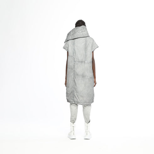 Long Scarf Quilted Cape Women's Coat
