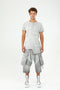 Junus Coban Loop-Button Placket T-Shirt Anthracite