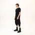 Junus Coban Men’s Multi-Pleated Capri Trousers with Piped Skirted Pockets utility pocketed pleated avant garde capri