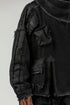 Junus Coban Men's Denim Jacket with Front Slit denim slit detailed avant garde jacket