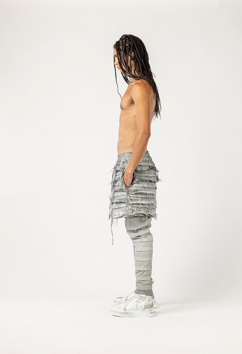 Junus Coban Men's Pant with Messy Stitching avant garde pants