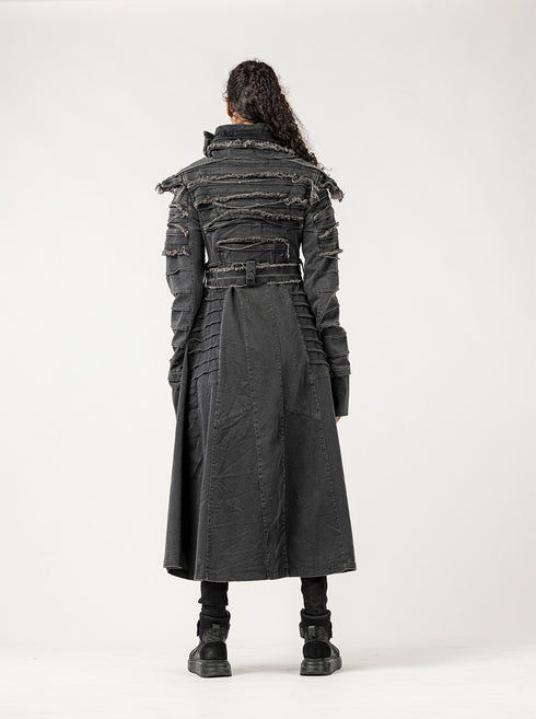Junus Coban Multi-Panel Long Women's Jacket panelled longline avant garde jacket