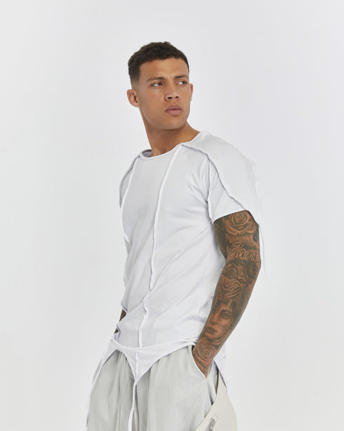Junus Coban Multi-Panel T-Shirt White