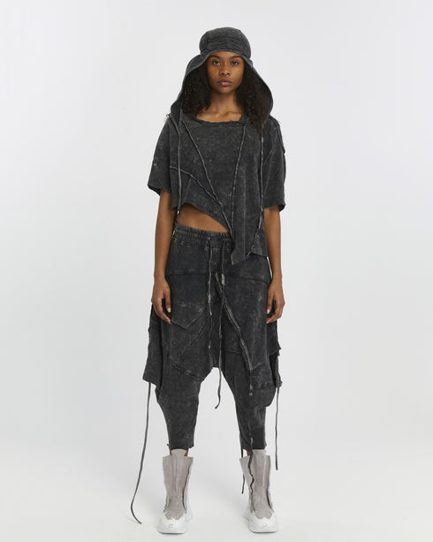 Multi Paneled Asymmetric Women's T-Shirt