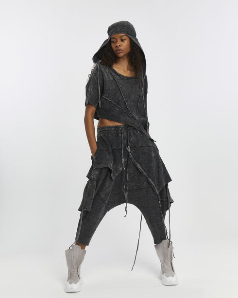 Multi Paneled Asymmetric Women's T-Shirt