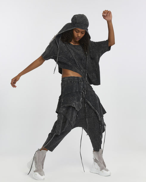 Multi Paneled Asymmetric Women's T-Shirt