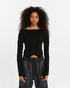 Multi Paneled Long Sleeve Women's T-Shirt
