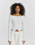 Multi Paneled Long Sleeve Women's T-Shirt