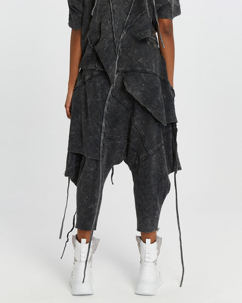 Multi Paneled Side Piped Women's Sarouel Pants
