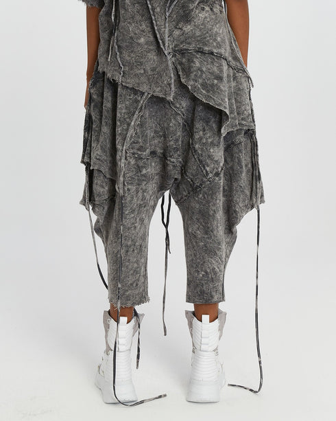 Multi Paneled Side Piped Women's Sarouel Pants